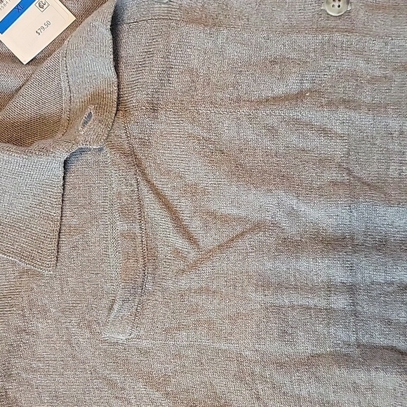 NWT Calvin Klein Gray Button Up Sweater Size XL New - Picture 3 of 4